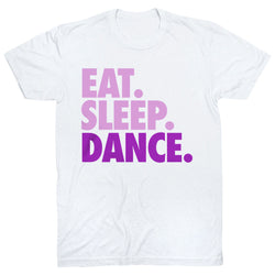Dance Short Sleeve T-Shirt - Eat Sleep Dance [White/Adult X-Large] - SS