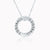 Sterling Silver Football Message Ring Necklace