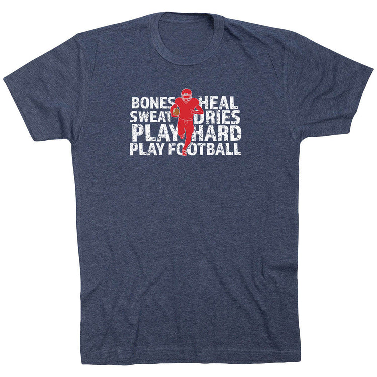 Football Tshirt Short Sleeve Bones Saying
