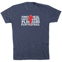 Football Tshirt Short Sleeve Bones Saying