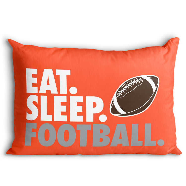 Football Pillowcase - Eat Sleep Football