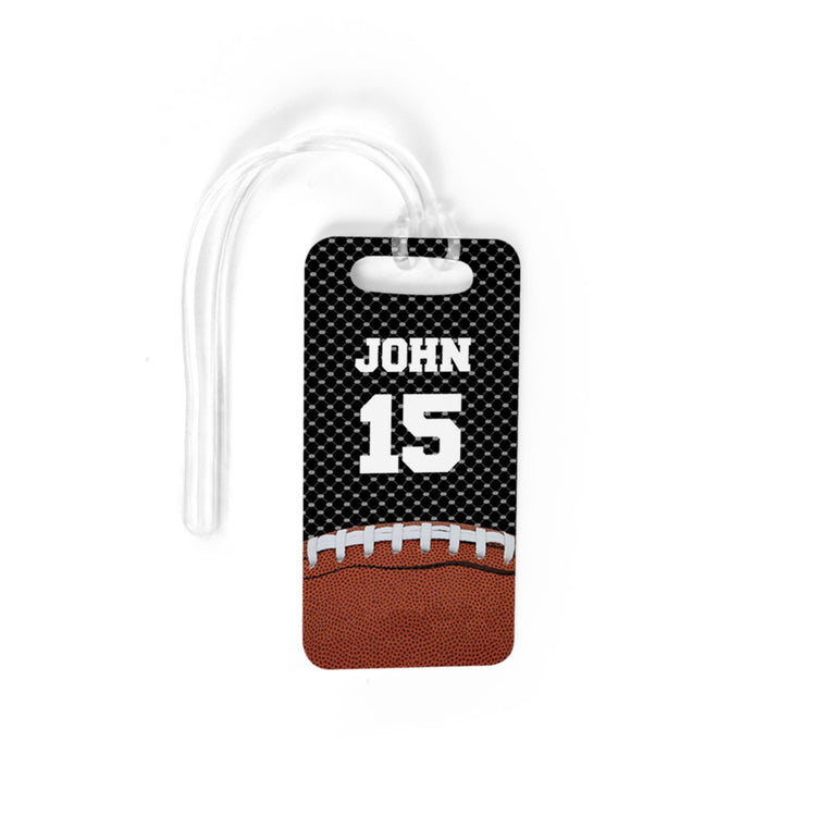 Football Bag/Luggage Tag - Personalized Football Image