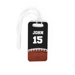 Football Bag/Luggage Tag - Personalized Football Image