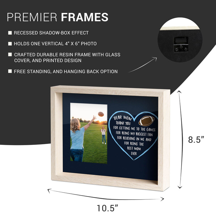 CTS Football Premier Frame - Dear Mom Heart