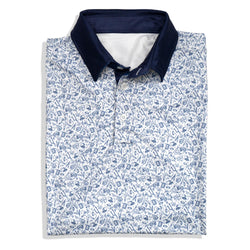 Football Short Sleeve Polo Shirt - Iconic Navy [Youth Large] - SS