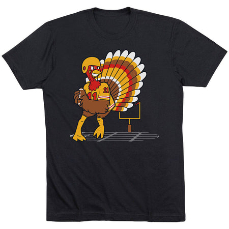 Football Short Sleeve T-Shirt - Tom Gravy [Adult Medium/Black] - SS