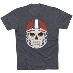 Football Short Sleeve T-Shirt - Game Face [Adult Medium/Charcoal] - SS
