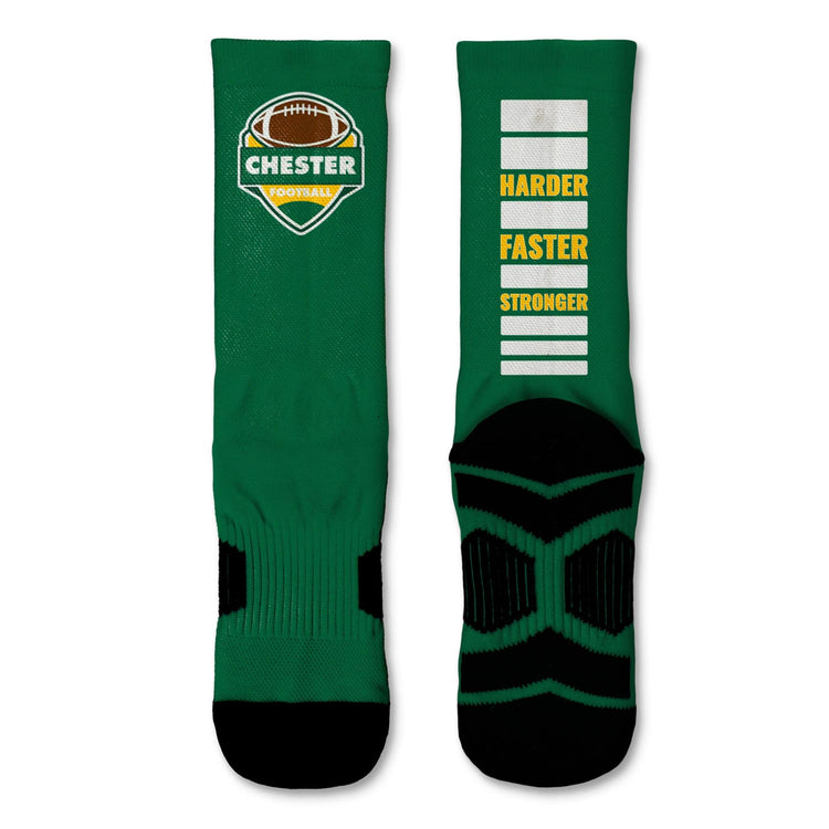 Custom Team Graphic Flex Mid-Calf Socks - Football