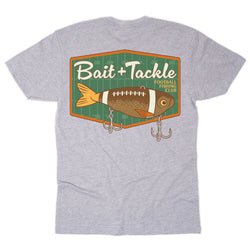 Football Short Sleeve T-Shirt - Bait and Tackle (Back Design)