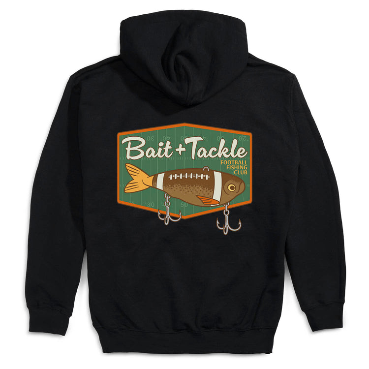 Football Hooded Sweatshirt - Bait and Tackle (Back Design)