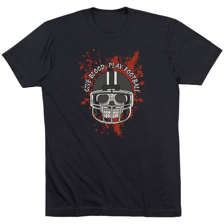 Football Short Sleeve T-Shirt - Give Blood Play Football