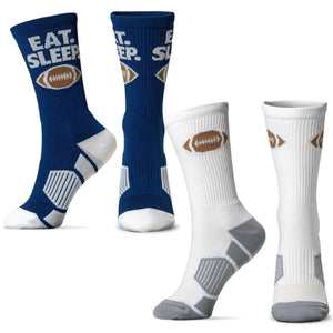 Football Woven Mid-Calf Sock Set - Touchdown