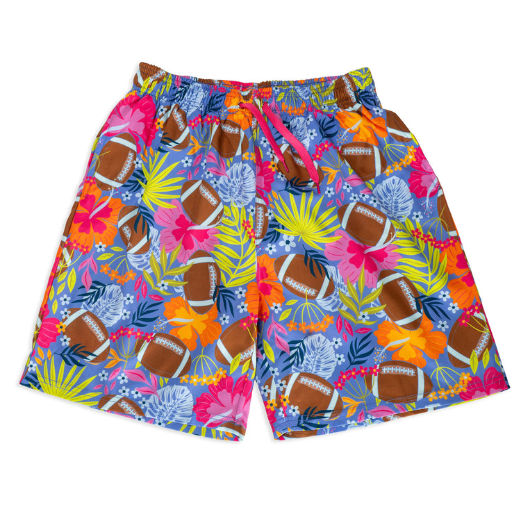 Football Swim Trunks - Island Vibes