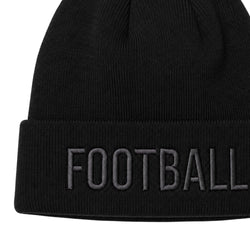 Football Knit Hat - Blackout