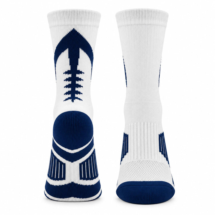 Football Mid-Calf Socks - Blitz - White