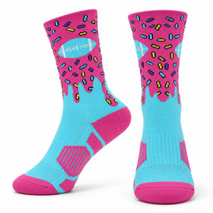 Football Woven Mid-Calf Socks - Sweet Play