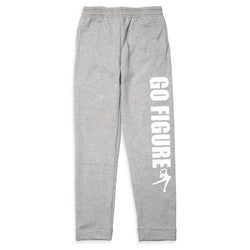 Figure Skating Fleece Sweatpants - Go Figure [Gray/Youth X-Large] - SS