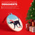 Field Hockey Round Ceramic Ornament - Fabo The Field Hockey Dog