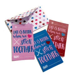 Stick Together Field Hockey Valentine's Day Card