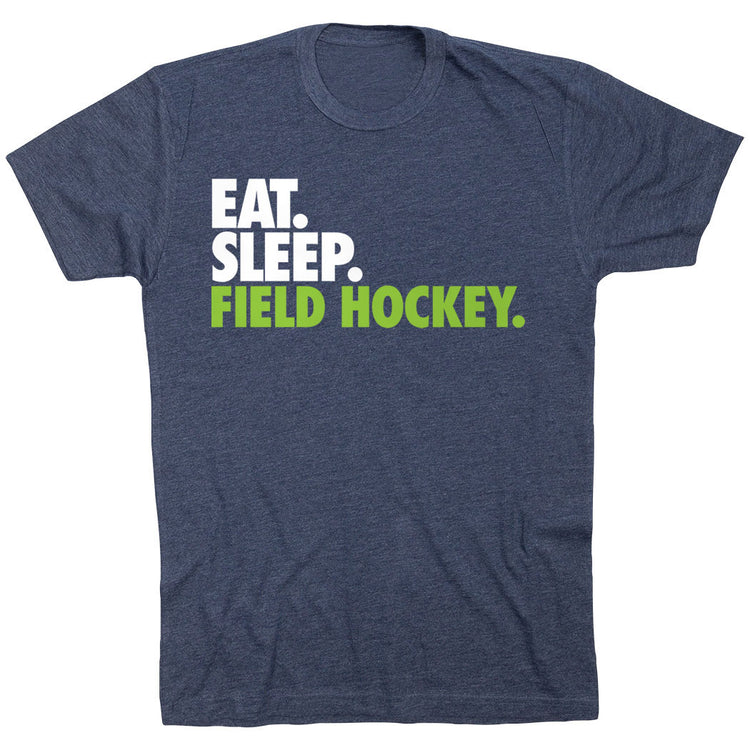 Field Hockey T-Shirt Short Sleeve Eat. Sleep. Field Hockey. [Navy/Youth Medium] - SS