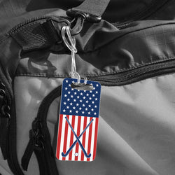 Field Hockey Bag/Luggage Tag - USA Girl