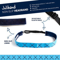 Field Hockey Juliband Non-Slip Headband - Field Hockey Crossed Sticks