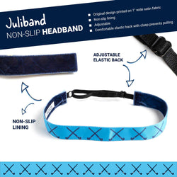 Field Hockey Juliband Non-Slip Headband - Field Hockey Crossed Sticks