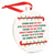 Field Hockey Round Ceramic Ornament - Jingle All the Way