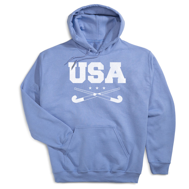 Field Hockey Hooded Sweatshirt - USA [Carolina/Youth Large] - SS