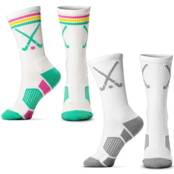 Field Hockey Woven Mid-Calf Sock Set - Sticks