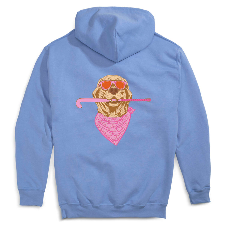 Field Hockey Hooded Sweatshirt - Field Hockey Hound (Back Design)