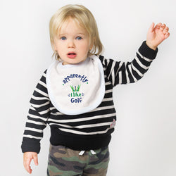 Golf Baby Bib - Apparently, I Like Golf