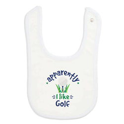 Golf Baby Bib - Apparently, I Like Golf