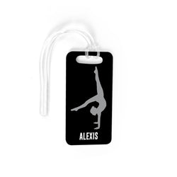 Gymnastics Bag/Luggage Tag - Personalized Gymnast Girl