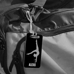 Gymnastics Bag/Luggage Tag - Personalized Gymnast Girl