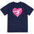 Gymnastics Short Sleeve Performance Tee - Gymnast Heart [Youth Small/Navy] - SS
