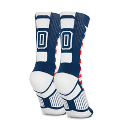 Team Number Woven Mid-Calf Socks - USA