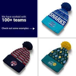 Custom Team Pom Pom Knit Hat
