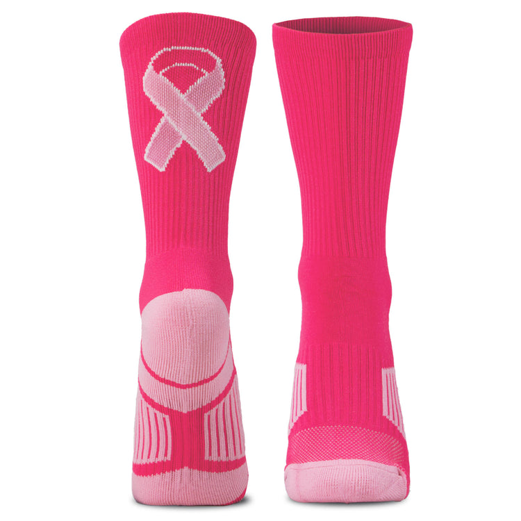 Mid-Calf Socks - Pink Ribbon