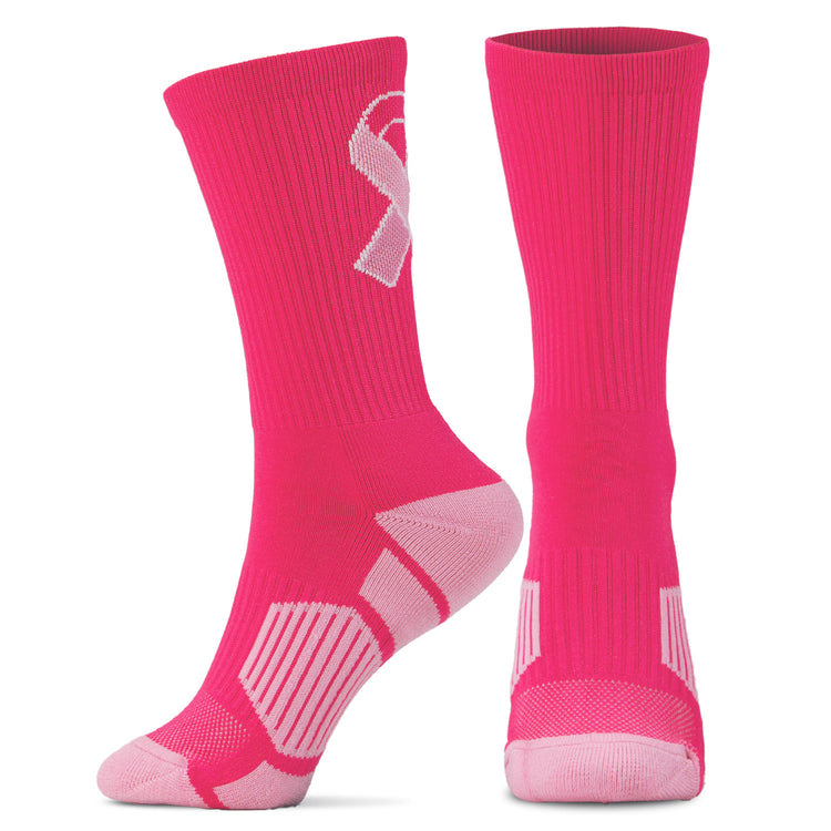 Mid-Calf Socks - Pink Ribbon