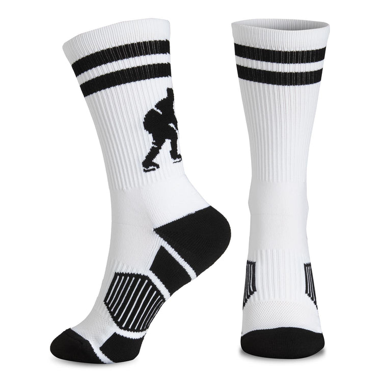 Hockey Woven Mid-Calf Socks - Player (White/Black)