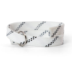 Hockey Lace Bracelet White Adjustable Wrister Bracelet