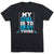 Hockey Tshirt Short Sleeve My Goal Is To Deny Yours Hockey (Blue/Black) [Youth Medium/Black] - SS