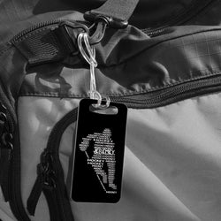 Hockey Bag/Luggage Tag - Personalized Hockey Words Male Player