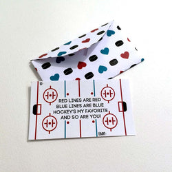 Hockey's My Favorite Valentine's Day Card