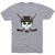 Hockey Short Sleeve Tee - Hockey Helmet Skull [Youth Small/Gray] - SS