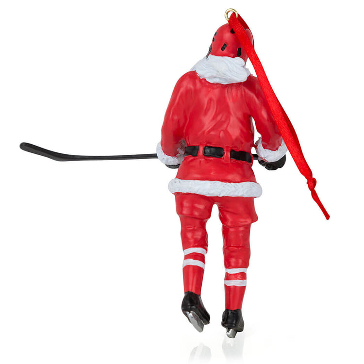 Hockey Ornament - Santa Hockey Player