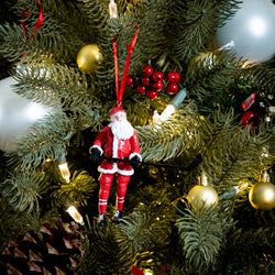 Hockey Ornament - Santa Hockey Player