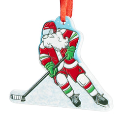 Hockey Ornament - Santa Hockey Player