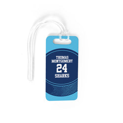 Hockey Bag/Luggage Tag - Personalized Hockey Team Puck